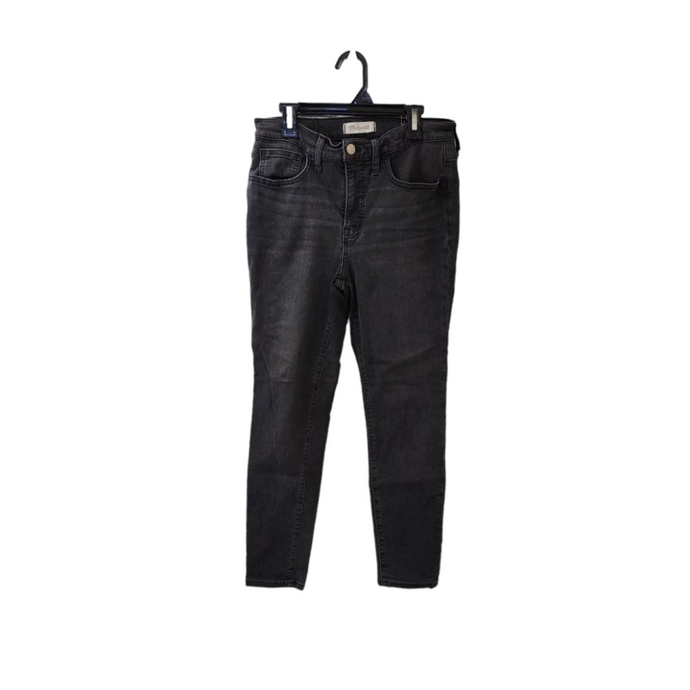 Madewell Black Roadtripper Skinny Jeans Size 28p Mid Rise